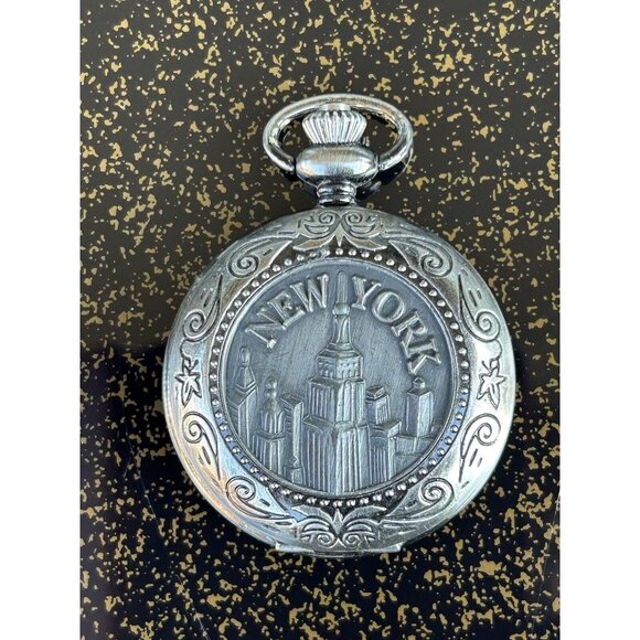 Vintage Collection Other - Unique Vintage Collection New York Quartz Pocket Watch, New, Plastic on Crystal